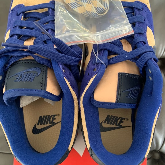 WOMENS Nike Dunk Low LX (BLUE SUEDE) — size 7W - Picture 3 of 9